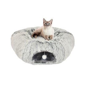 Cuna Donut Relax con Tunel Para Gatos