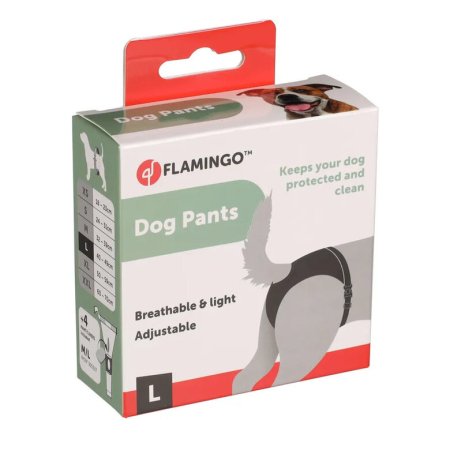 Braguitas Para Perras en Celo Karlie Slip Higienico Negro l 40-49cm