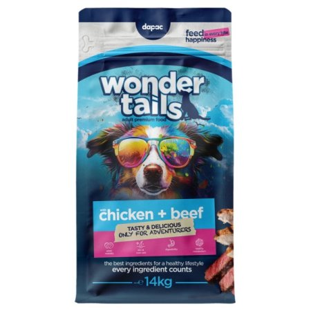 Wonder Tails Dog Pienso Para Perros con Pollo y Ternera