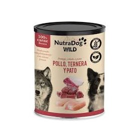 Nutra Dog Wild Humedo Grain Free Pollo - Ternera - Pato