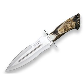 Cuchillo Verraco Puño Ciervo Tallado