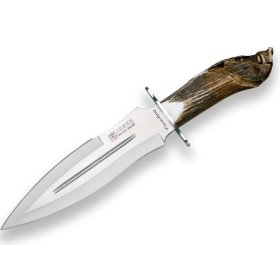 Cuchillo Facochero Puño Ciervo Tallado