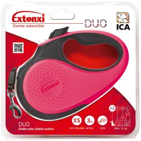 Correa extensible rojo-coral EXTENXI DUO