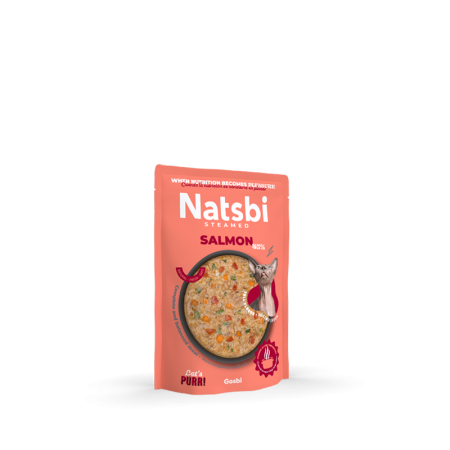 Natsbi Cat Alimentación natural cocinada al vapor