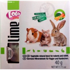 Lolo Pets Bloque (M) Mineral Vegetal para roedores