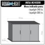 Mesa Aqualight 240 Y 300 Litros Color Blanco