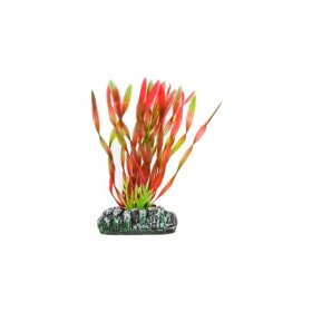 Planta Plastica Vallisneria Roja 28Cm - Decoracion De Acuarios