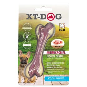 Huesito Dental Bone Nylon Bacon De Xt-Dog Mediano 15Cm