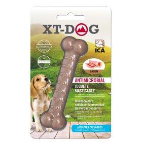 Huesito Dental Bone Nylon Bacon De Xt-Dog Grande 19Cm