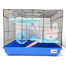 Jaula Para Hamster Modelo Hogar Rojo Y Negro