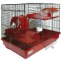 Jaula Para Hamster Modelo Hogar Rojo Y Negro