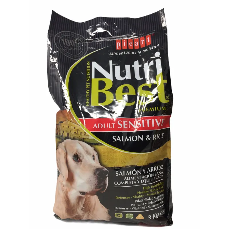 Nutribest Sensitive Adult 3Kg - Pienso Perros Con Salmon