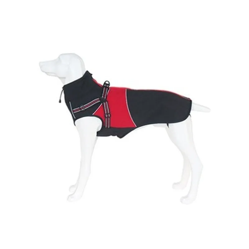 impermeable con arnes 5xl 76 cm twinbee ropa para perros