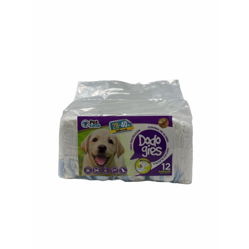 12 Pañales Perros Ultra Absorbente,Xs-S