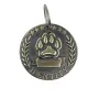 Medalla Redonda Silueta Cara De Perros 33Mm
