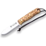 Cuchillo Trampero Puño Abedul Hoja Inoxidable Scandi 10 cm - venta de navajas y cuchillos artesanos en Priego de Córdoba